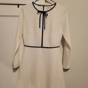 Ted Baker London White and Black Dress